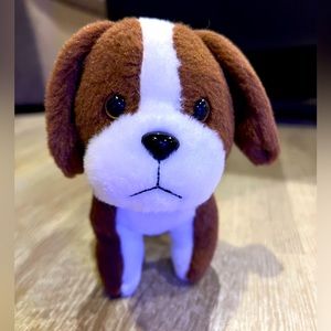American Doll Dog Brown & White